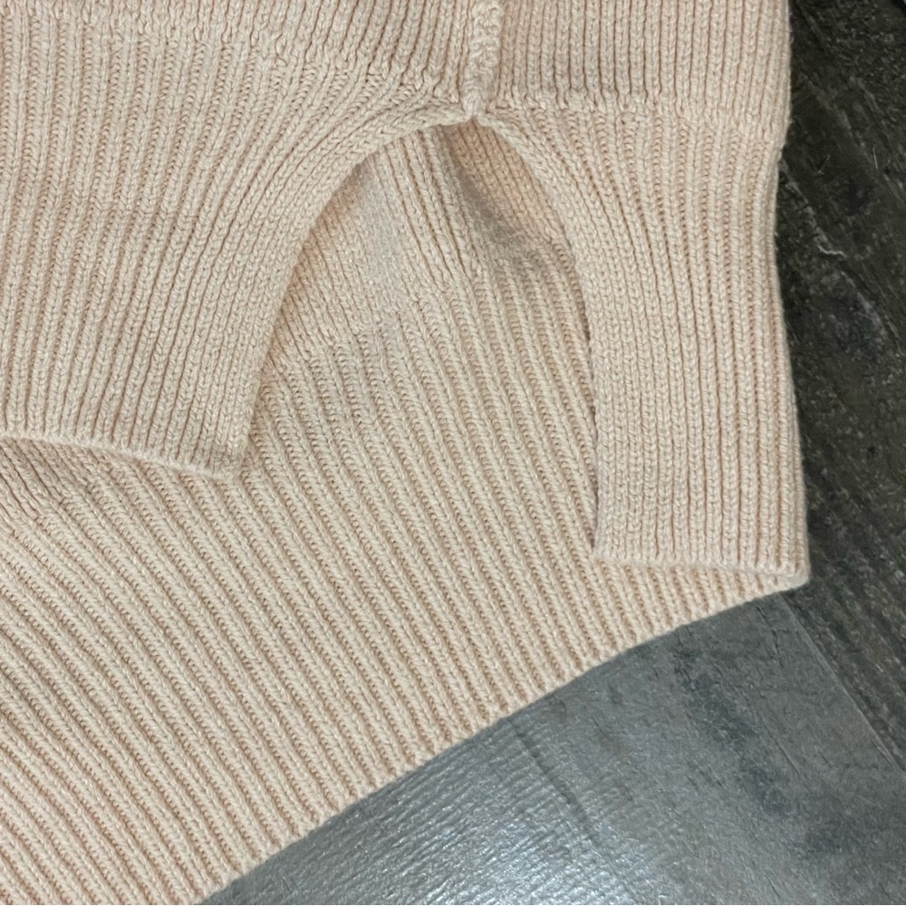 Free People Easy Street Tunic Oversized Sweater Ribbed Peach Parfait Women’s S - Picture 9 of 14